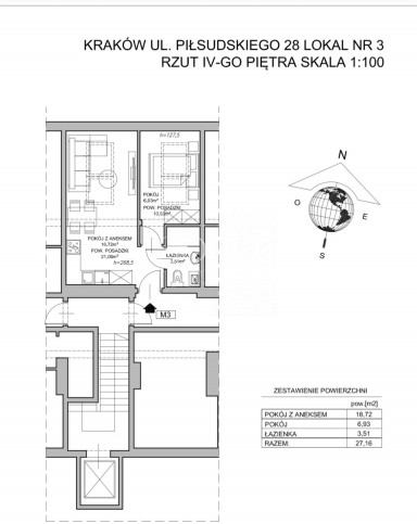 Mieszkanie Sprzedaż Kraków Śródmieście Marszałka Józefa Piłsudskiego 22